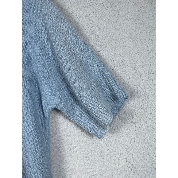 Coldwater Creek Women's Blue Short Sleeve Sweater Top Size S NWT - Picture 8 of 9